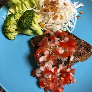 洋風 さわらのムニエル トマトバジルソースかけ レシピ 作り方 By 水玉模様 楽天レシピ 洋風 さわらのムニエル トマトバジルソースかけ レシピ 作り方 By 水玉模様 楽天レシピ